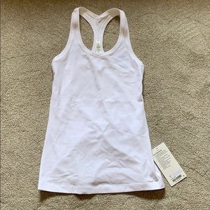 NWT lululemon white cool racerback